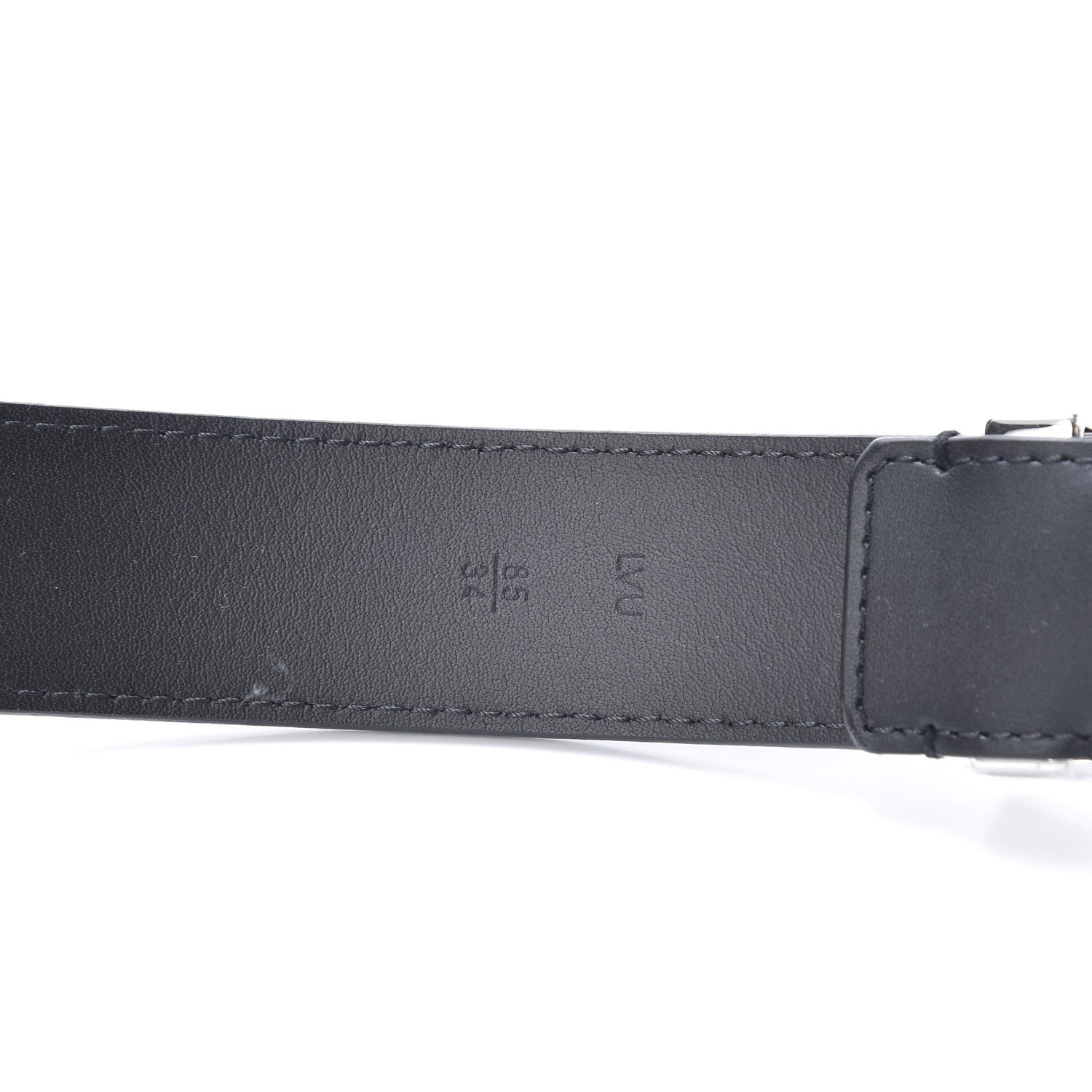 Louis Vuitton Calfskin 35mm Pont Neuf Belt 85 34 Black 4 of 7
