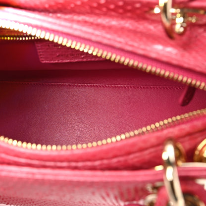 Christian Dior Snakeskin Medium Lady Dior Pink 5 of 10