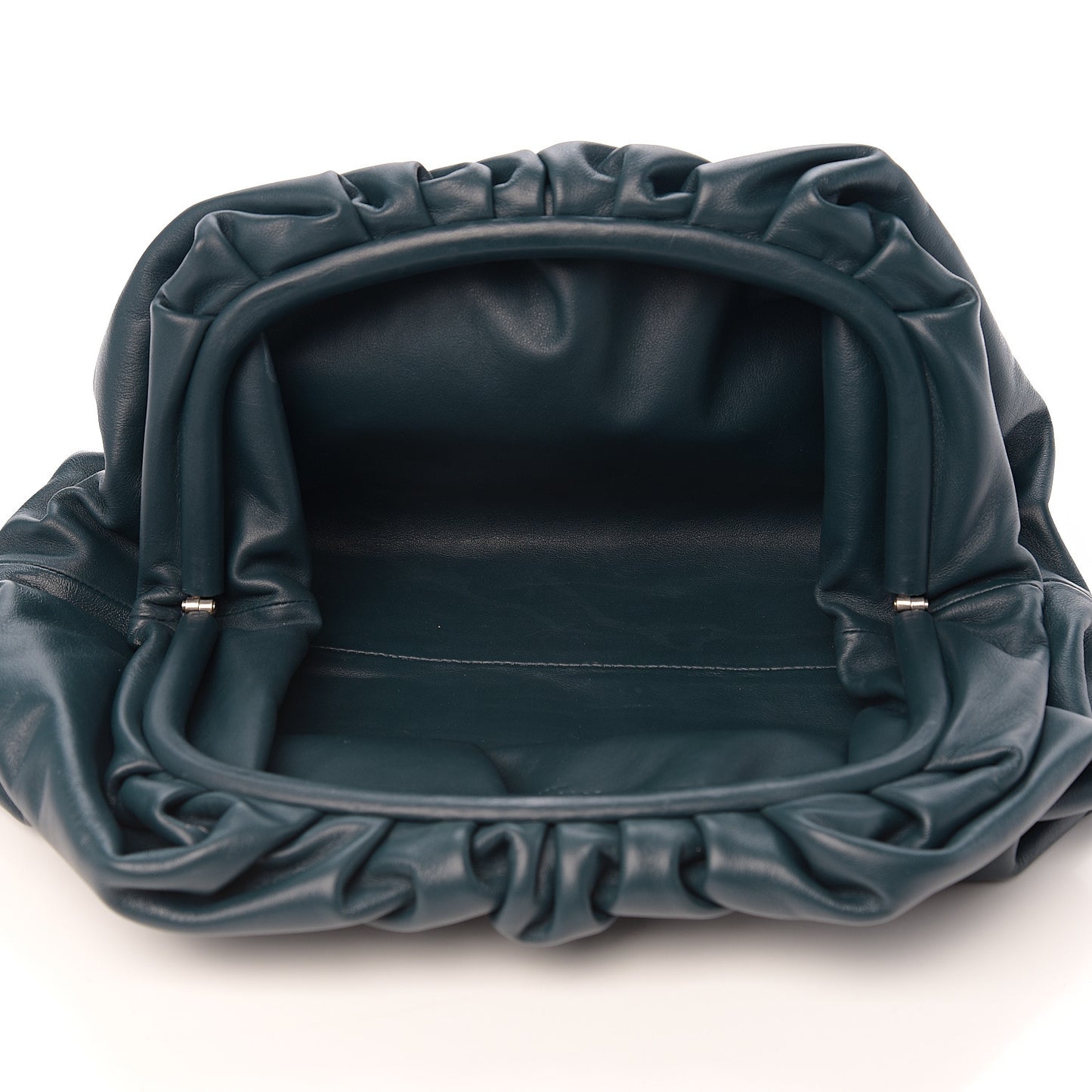 Smooth Butter Calf The Pouch Oversized Clutch Deep Blue