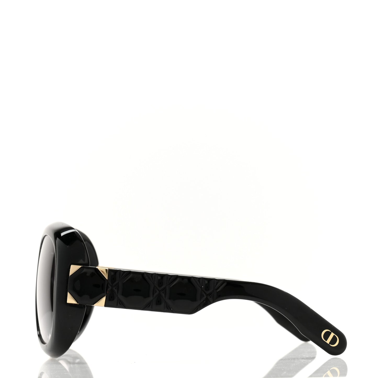 Acetate Cannage Lady 95.22 R21 Sunglasses Black