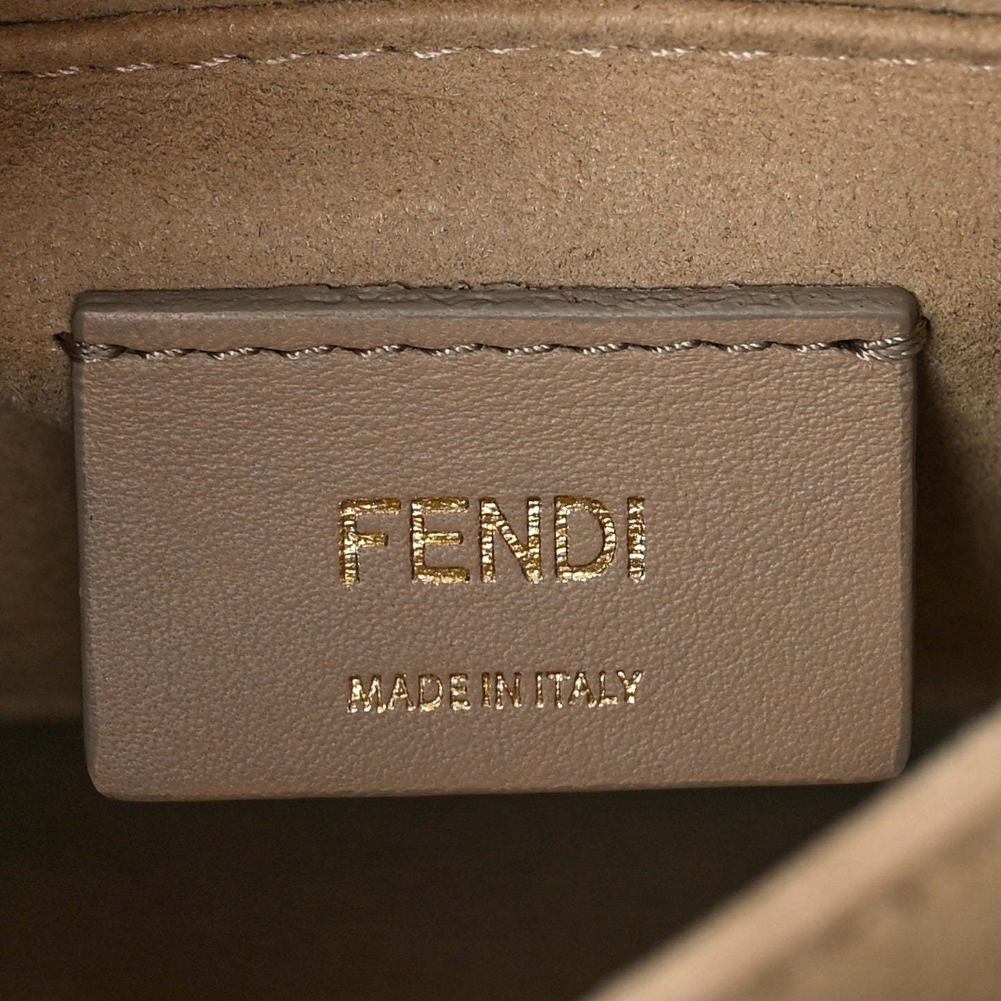 Vitello Liberty Metal Monster Eyes Small Kan I Shoulder Bag Black Gold