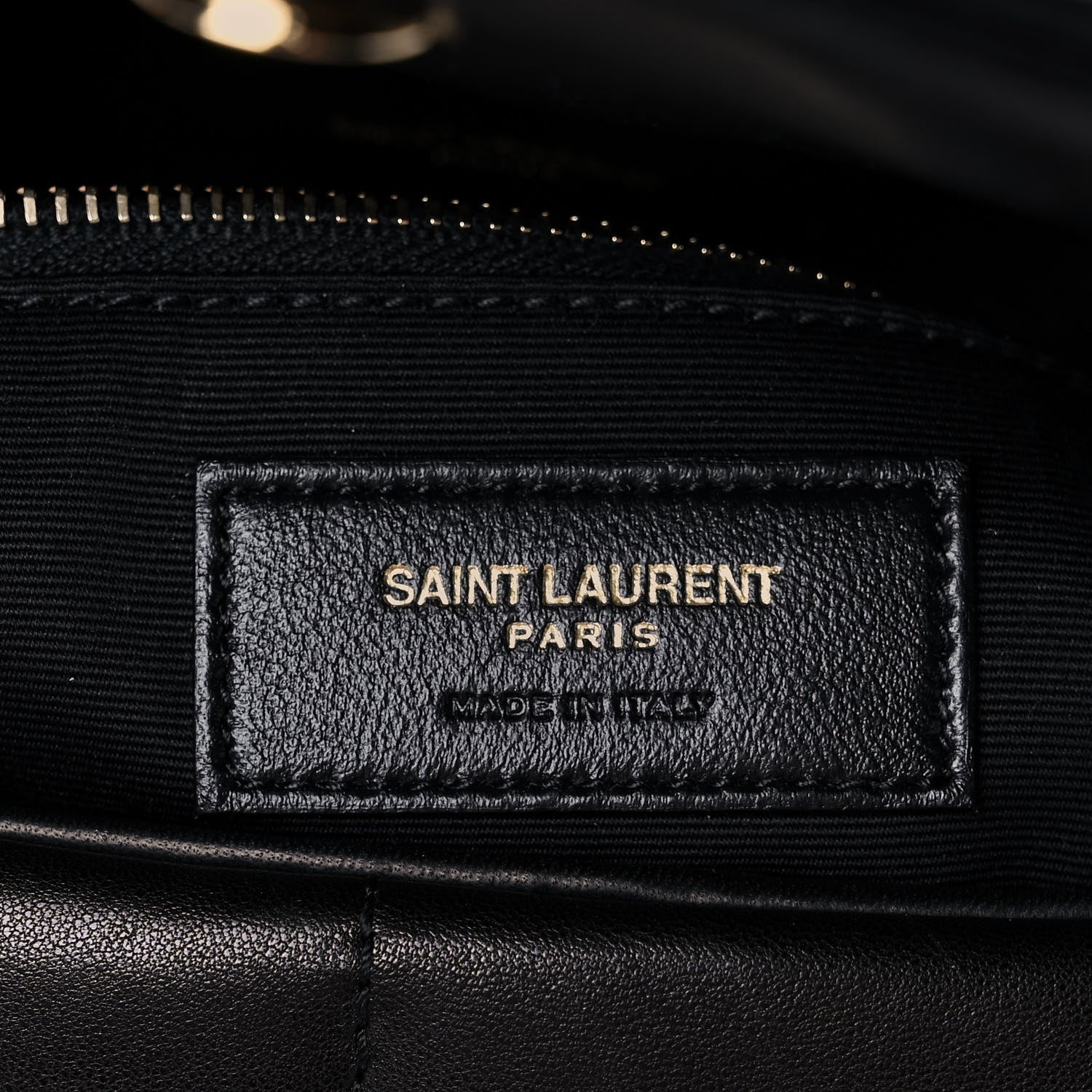 Saint Laurent Lambskin Quilted Small Loulou Puffer Monogram Chain Satchel Black 7 of 13