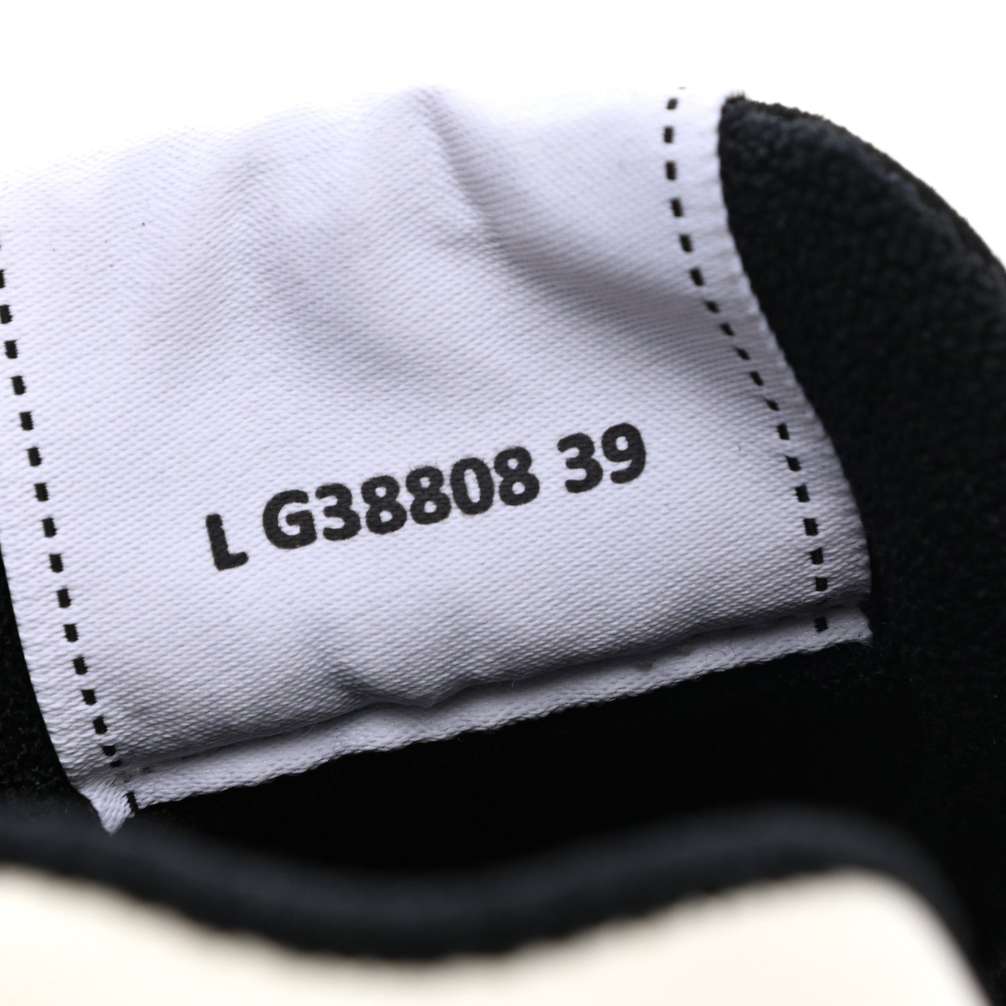 Grained Calfskin Fabric Womens Logo Sneakers 39 White Black