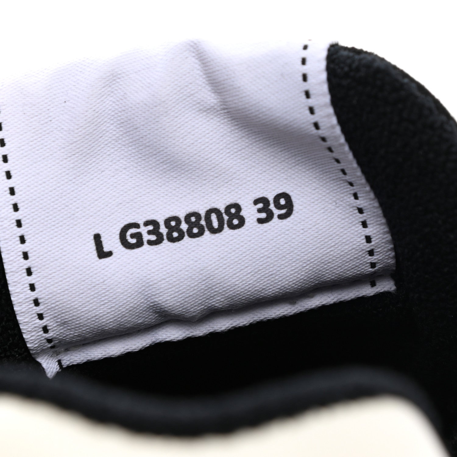 Chanel Grained Calfskin Fabric Womens Logo Sneakers 39 White Black 8 of 9