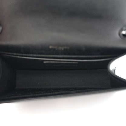 Saint Laurent Grain De Poudre Small Monogram Monochrome Kate Satchel Black 5 of 10