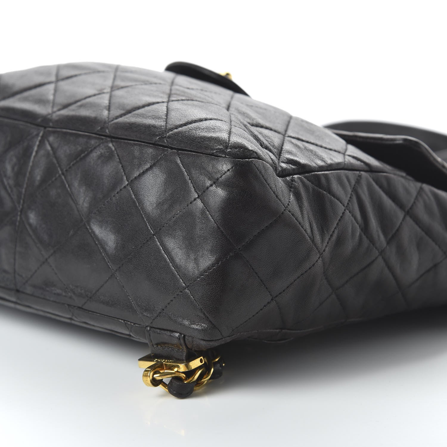 Chanel Lambskin Quilted Backpack Black 6 of 9