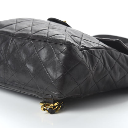 Chanel Lambskin Quilted Backpack Black 6 of 9