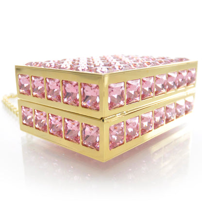 Judith Leiber Austrian Crystal Princess Minaudiere Pink 3 of 7