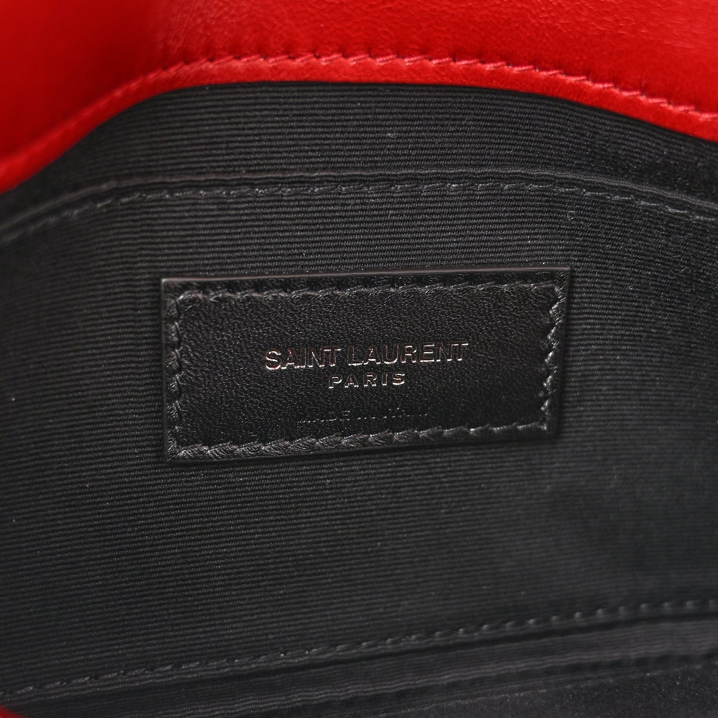 Lambskin Patchwork Monogram Small Jamie Red
