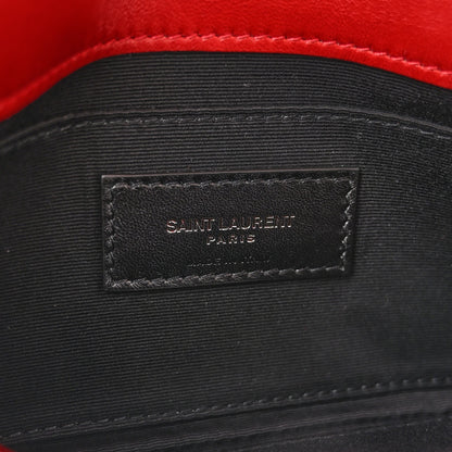 Saint Laurent Lambskin Patchwork Monogram Small Jamie Red 7 of 10