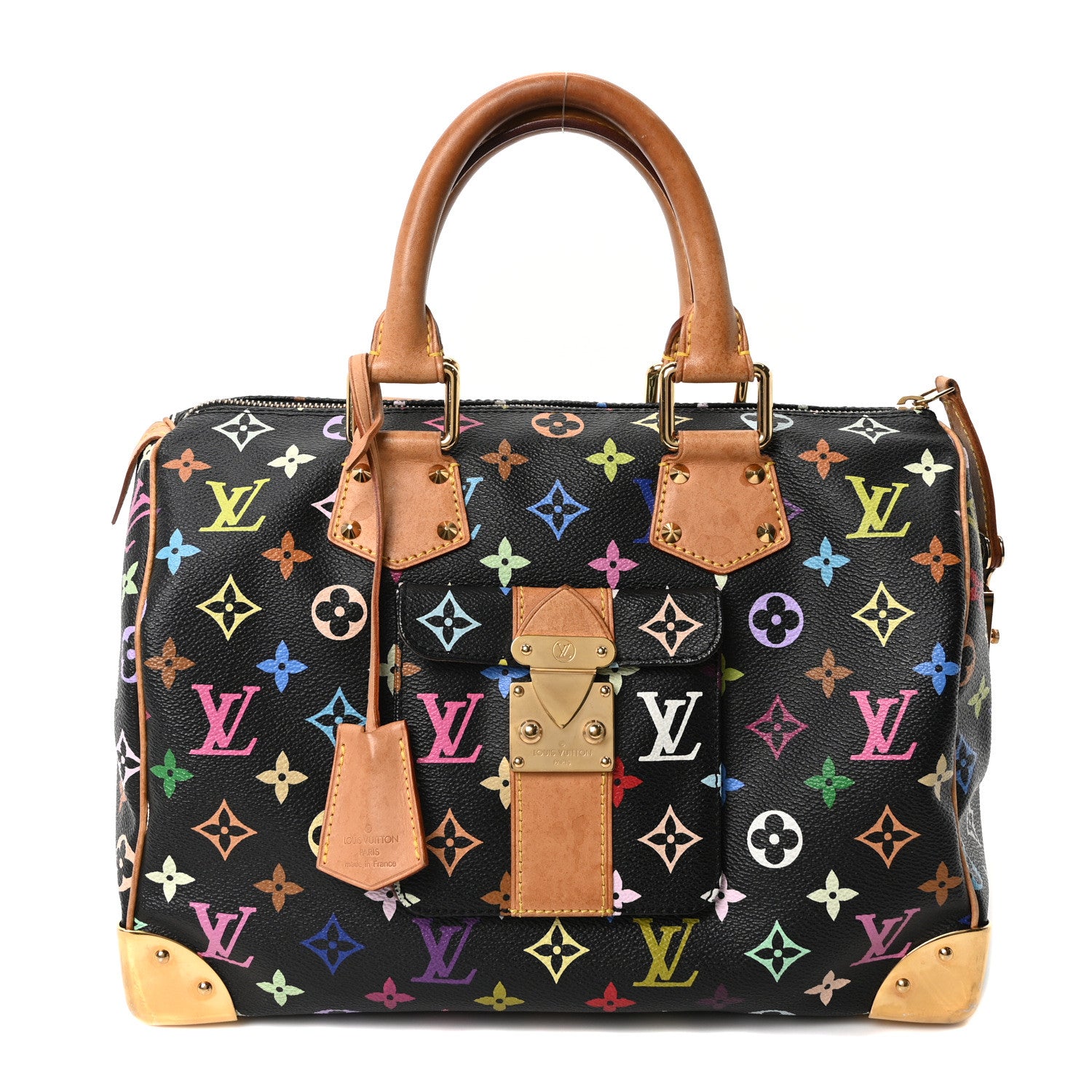 Louis Vuitton Monogram Multicolor Speedy 30 Black 1 of 10