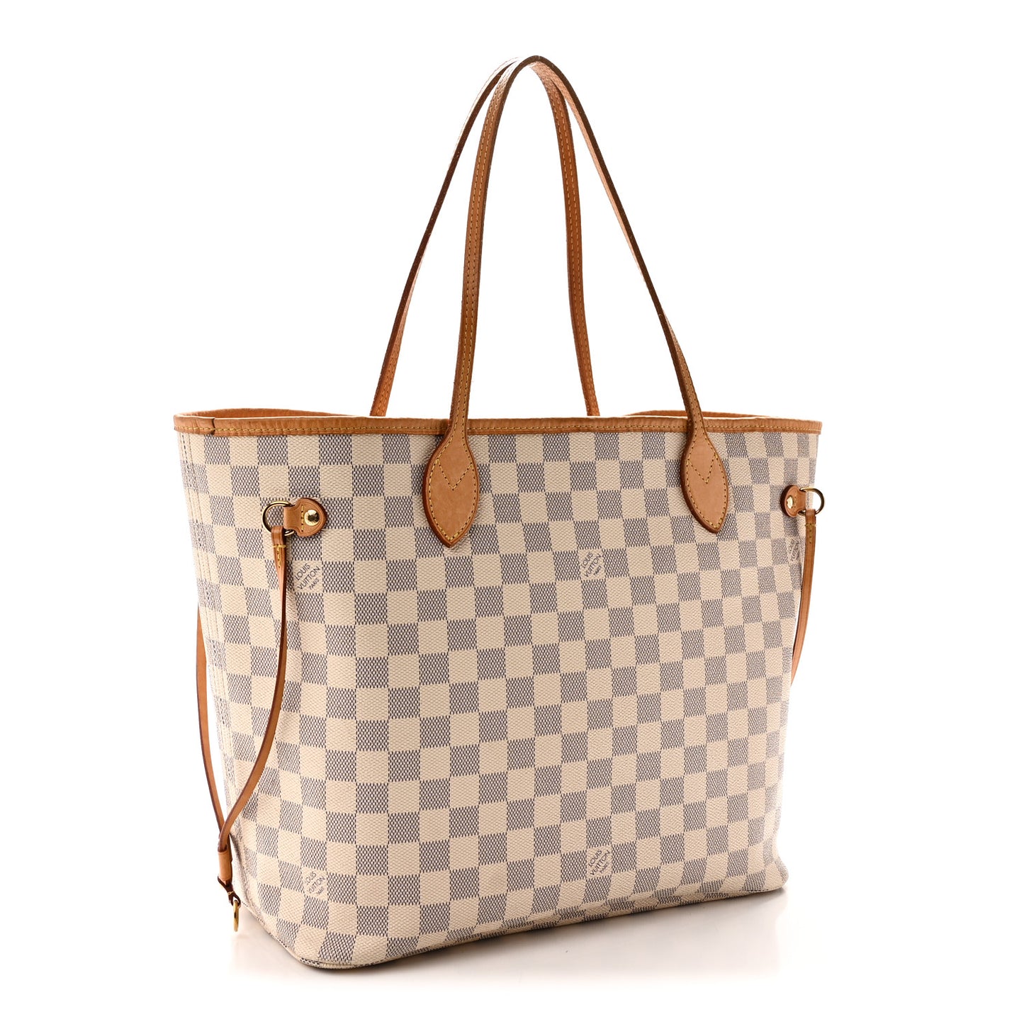 Damier Azur Neo Neverfull MM Rose Ballerine