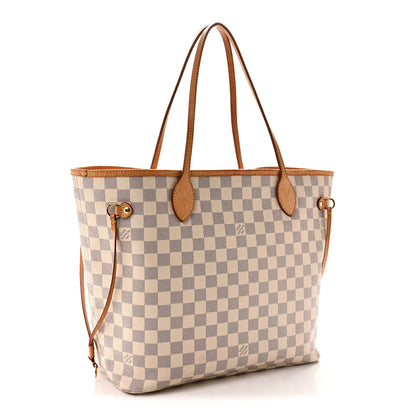 Louis Vuitton Damier Azur Neo Neverfull MM Rose Ballerine 3 of 11