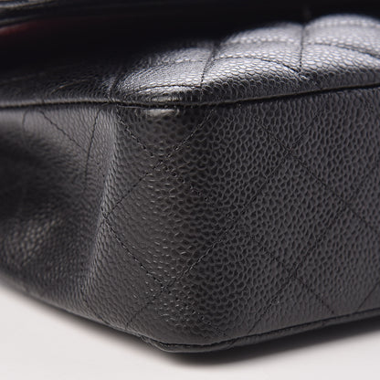 Chanel Caviar Quilted Medium Double Flap Black 11 of 13