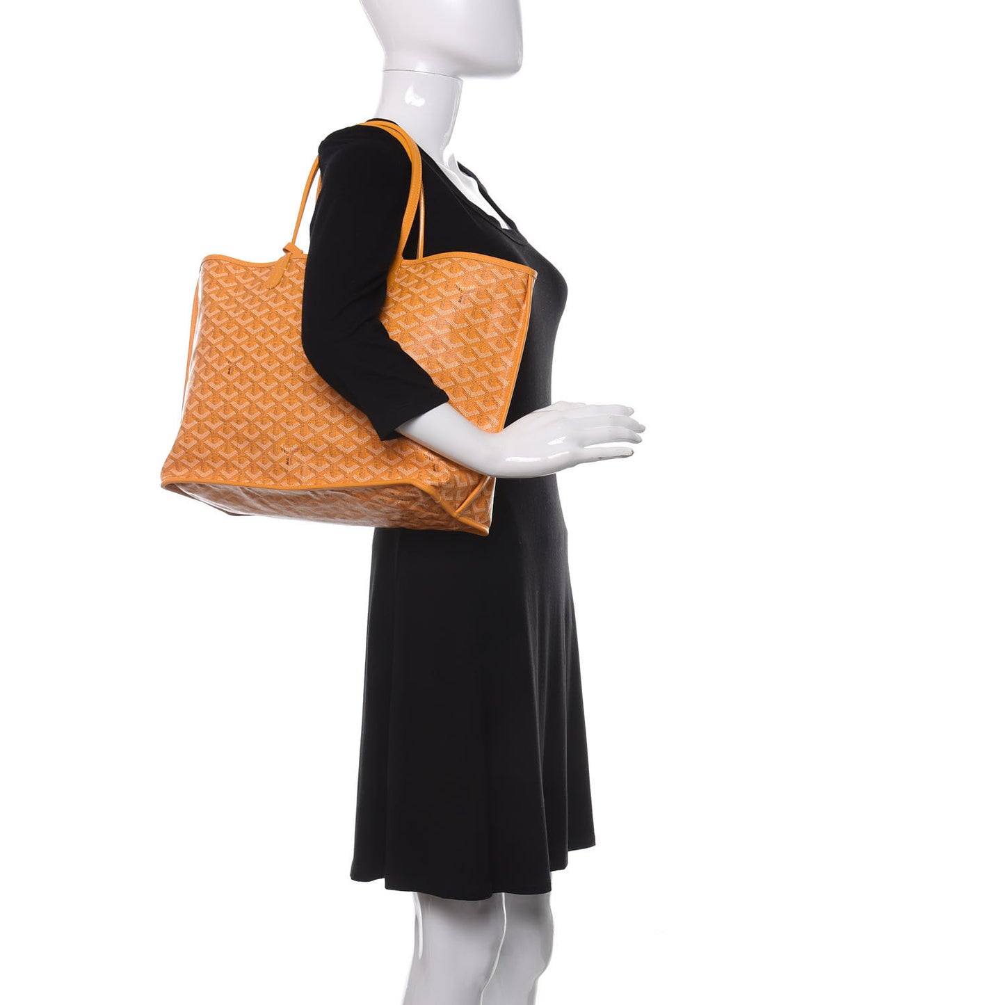 Goyardine Reversible Anjou PM Yellow