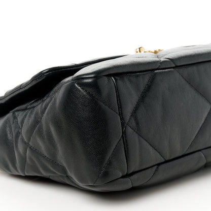Chanel Lambskin Quilted Large Chanel 19 Flap Black 9 of 10