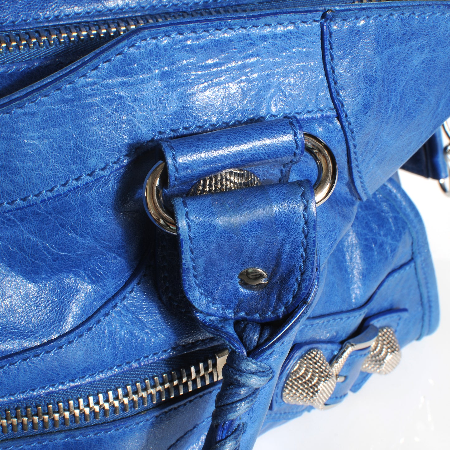 Agneau Giant 21 Silver Hardware Part Time Electric Bleu