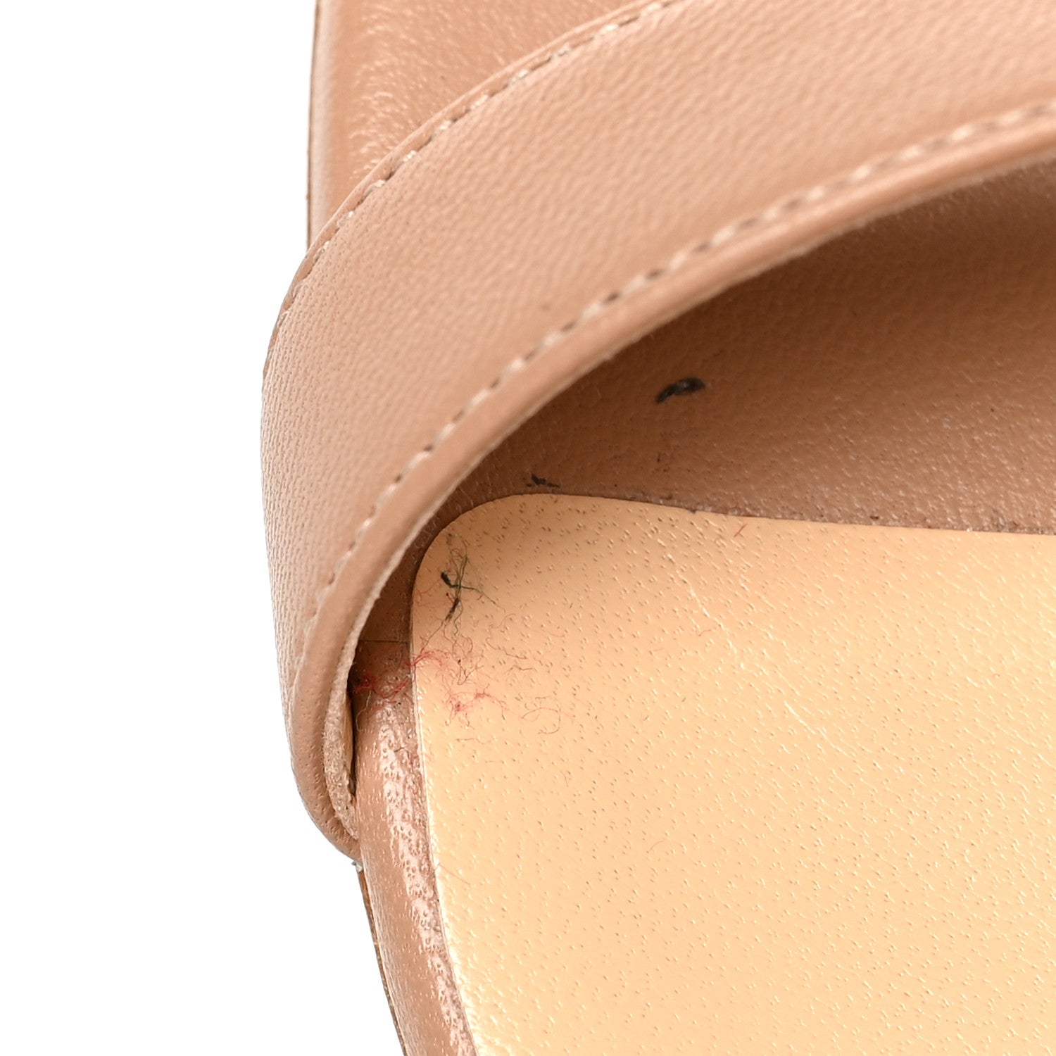Christian Louboutin Nappa Shiny PVC Jonatina 100 Sandals 38.5 Nude 9 of 9