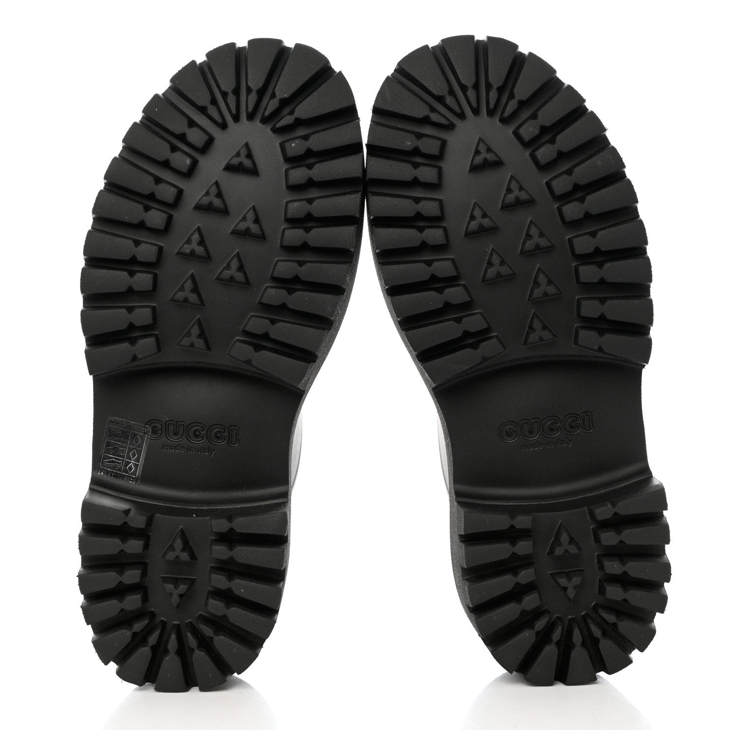 Gucci Rubber GG Monogram Perforated Elea Platform 55mm Lug Sole Sandals 39 Black 5 of 9