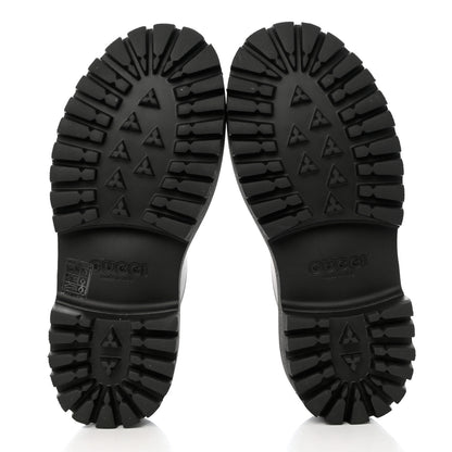 Gucci Rubber GG Monogram Perforated Elea Platform 55mm Lug Sole Sandals 39 Black 5 of 9