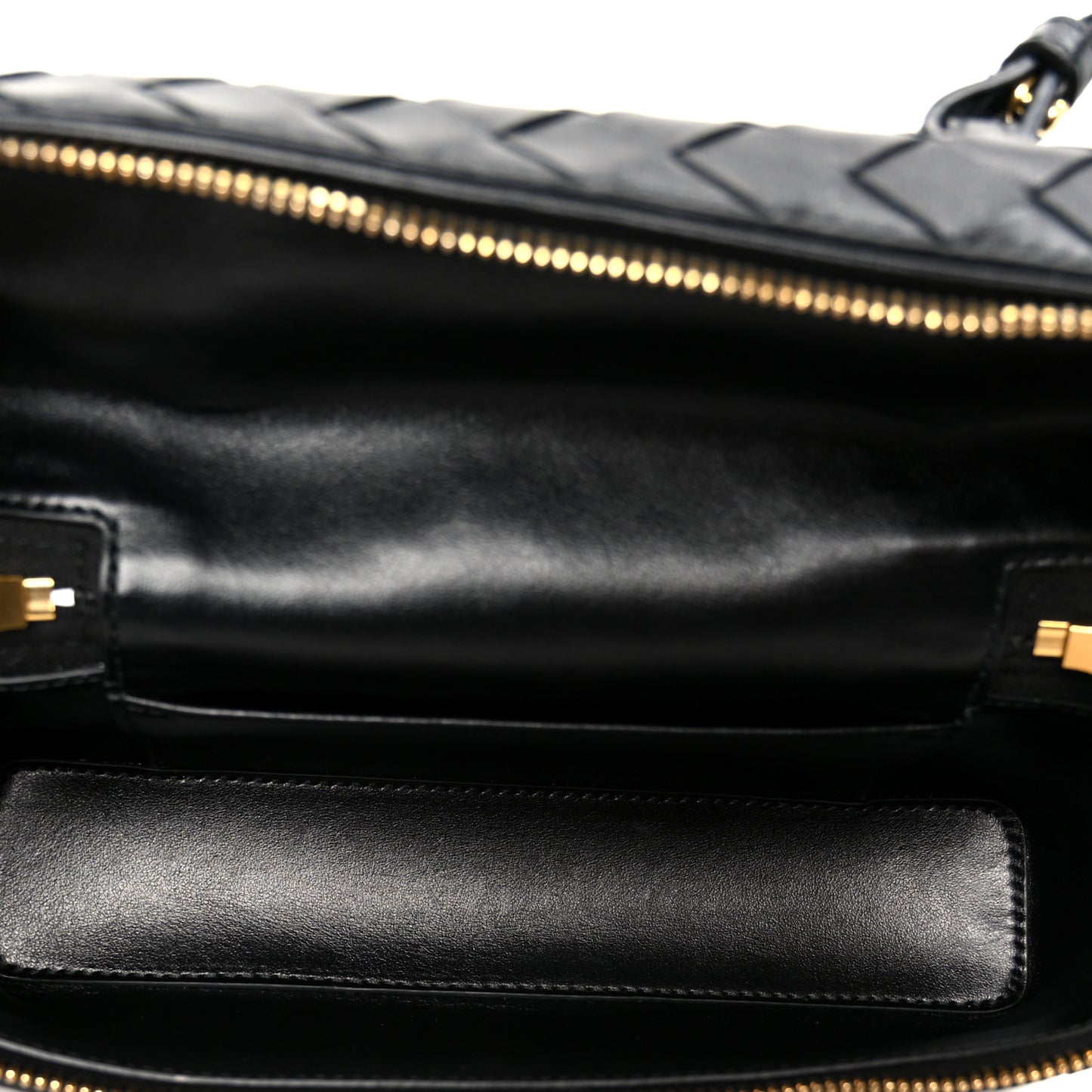 Calfskin Intrecciato Bang Bang Vanity Case Black Black