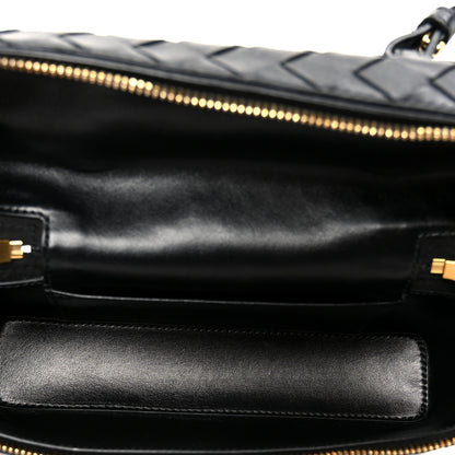 Bottega Veneta Calfskin Intrecciato Bang Bang Vanity Case Black Black 5 of 10