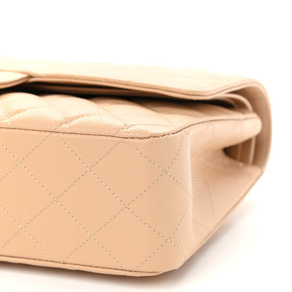 Chanel Caviar Quilted Medium Double Flap Beige 9 of 9
