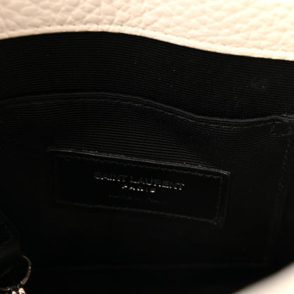 Saint Laurent Grained Calfskin Nano Sac de Jour Dove White 6 of 9