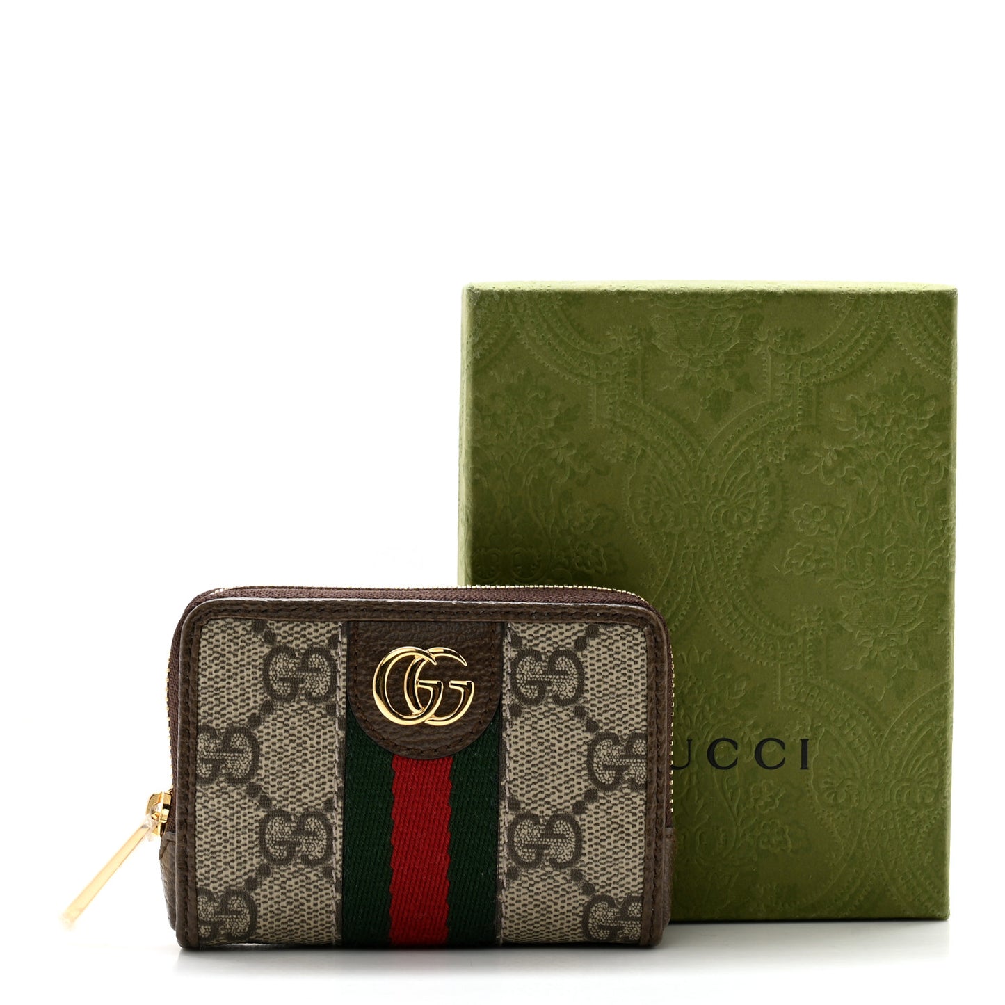 GG Supreme Monogram Web Ophidia Playing Card Case Beige New Acero