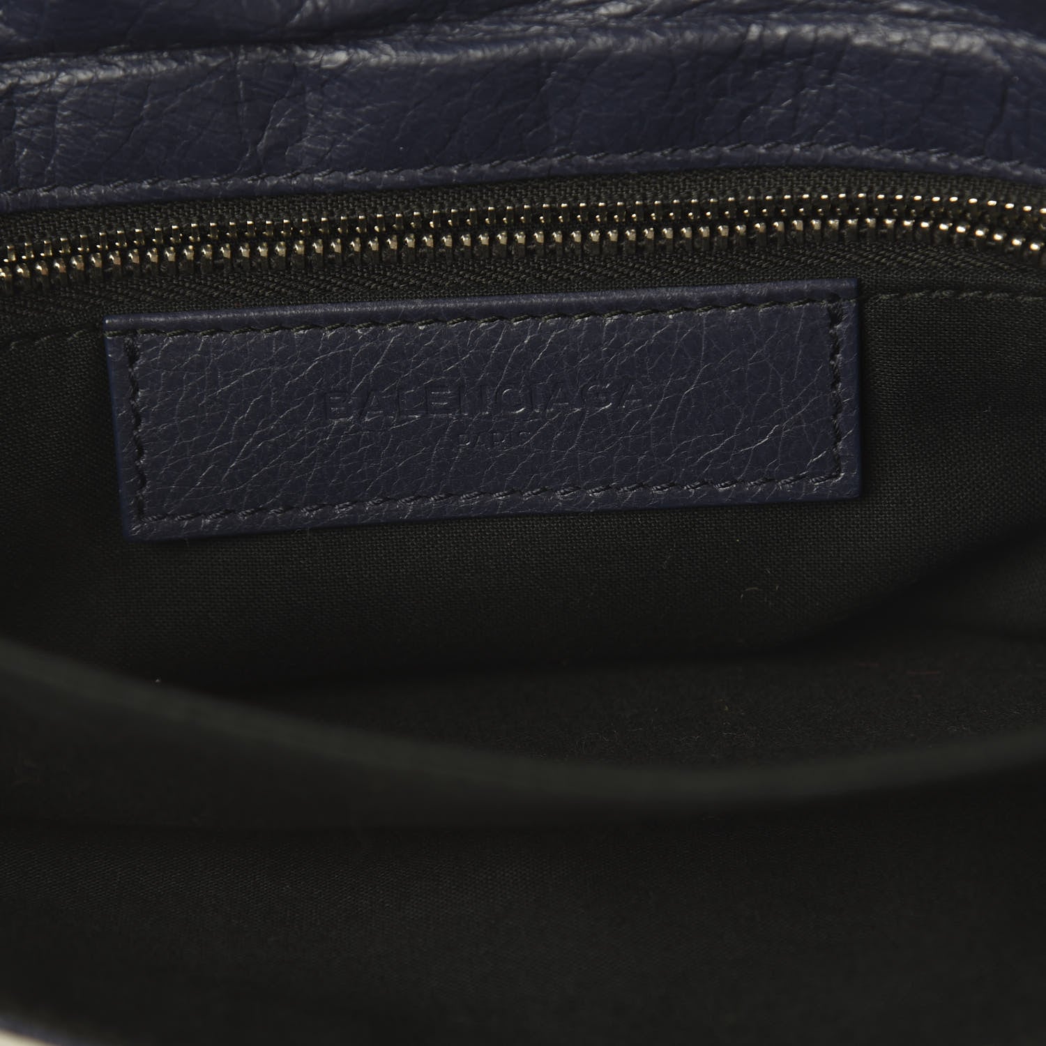 Balenciaga Agneau Classic Silver Hardware Envelope Clutch Gris Chartreux 7 of 7