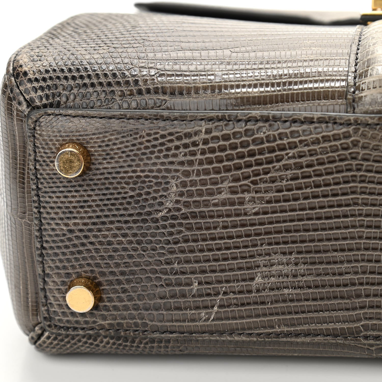 Celine Lizard Small 16 Top Handle Bag 12 of 13