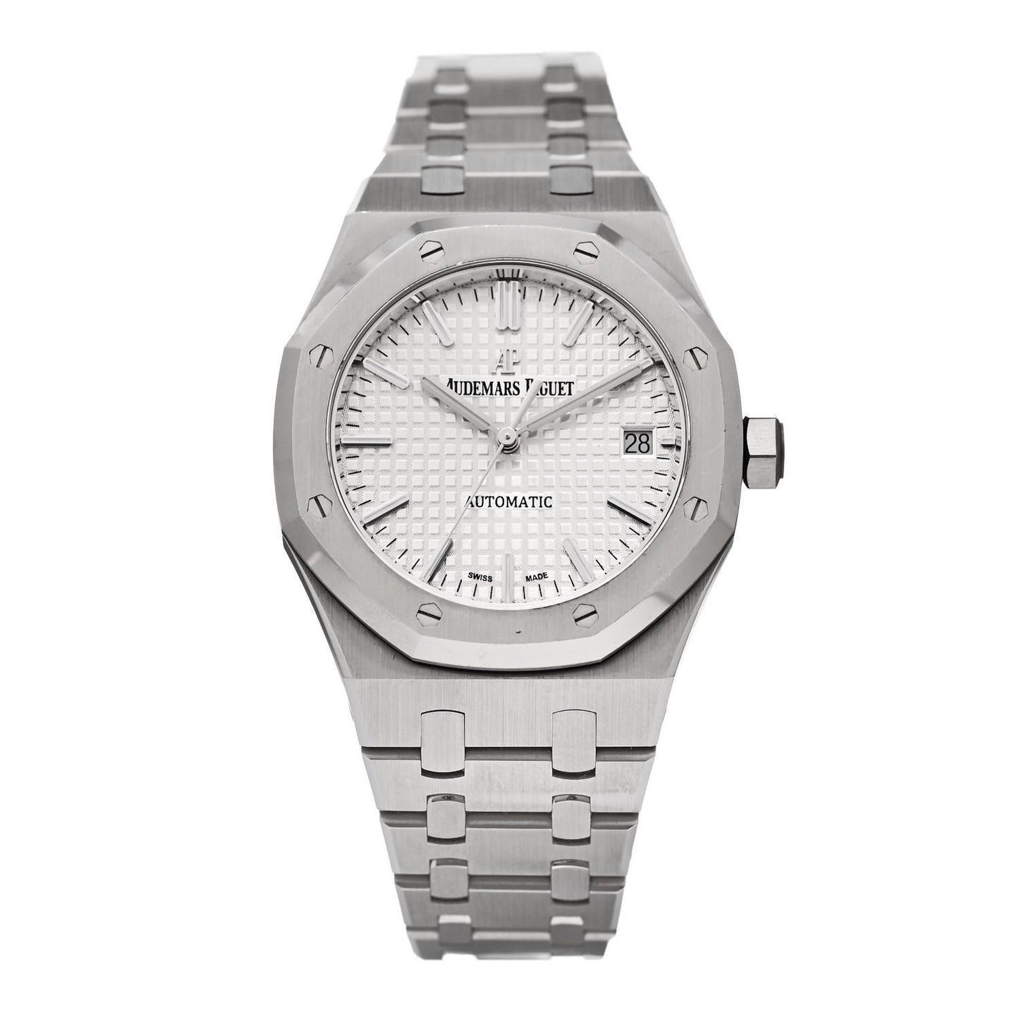 Stainless Steel 37mm Royal Oak Offshore Automatic Watch Silver 15450ST.OO.1256ST.01