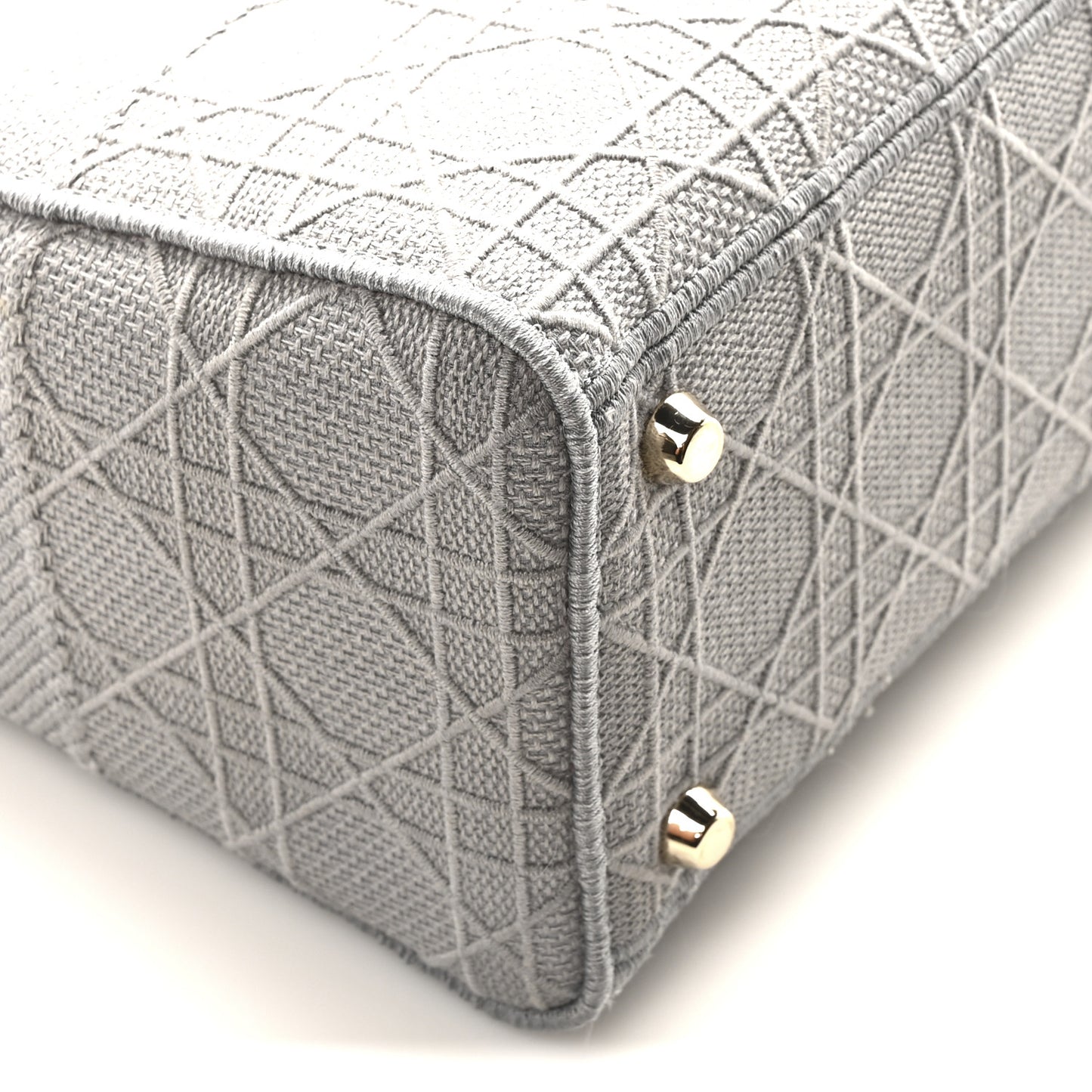 Canvas Embroidered Cannage Lady D-Lite Gray