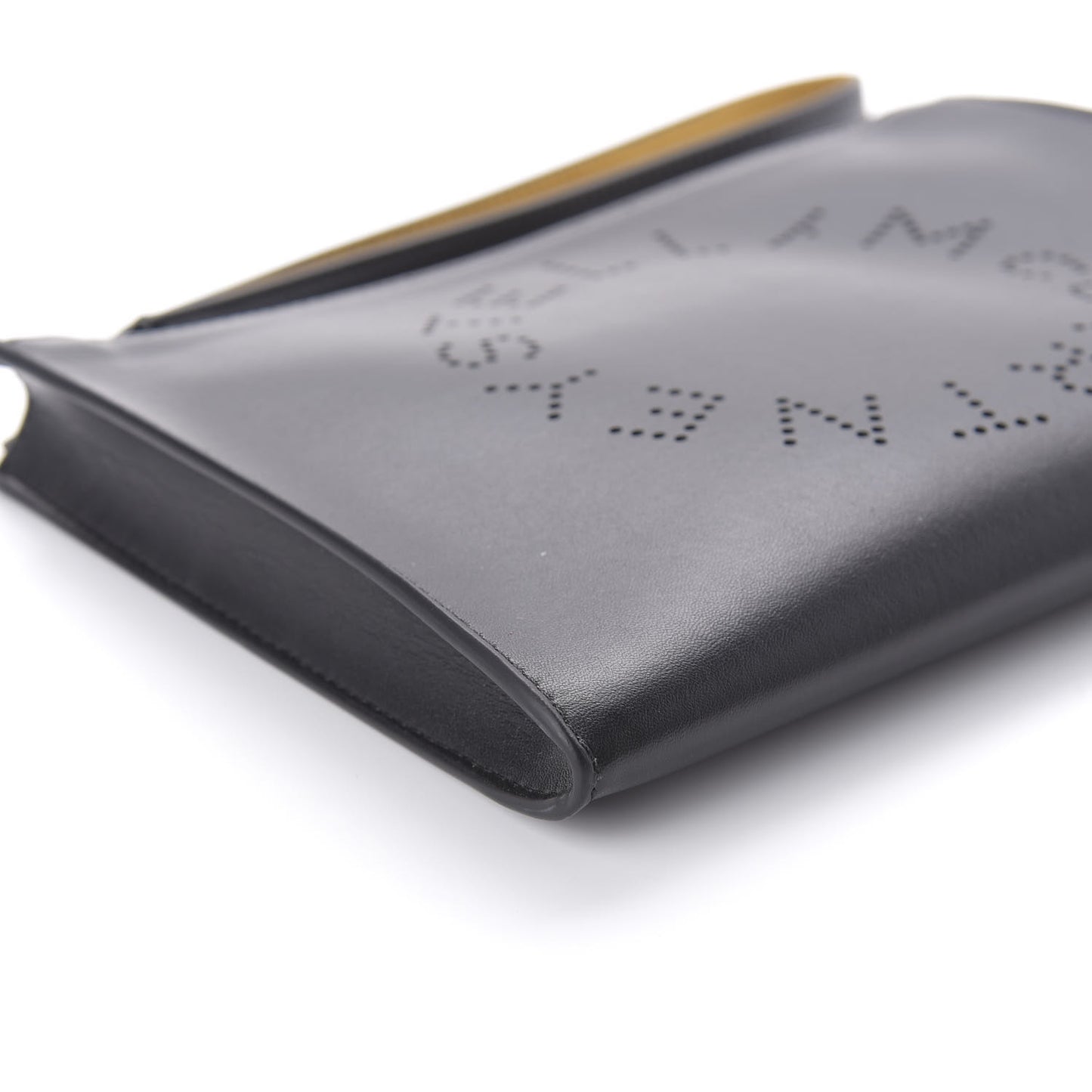 Alter Nappa Perforated Logo Pouch Black