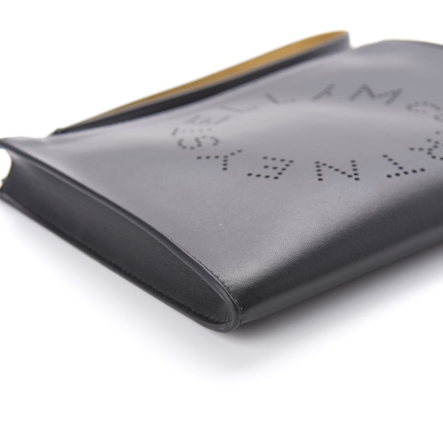 Stella McCartney Alter Nappa Perforated Logo Pouch Black 6 of 10