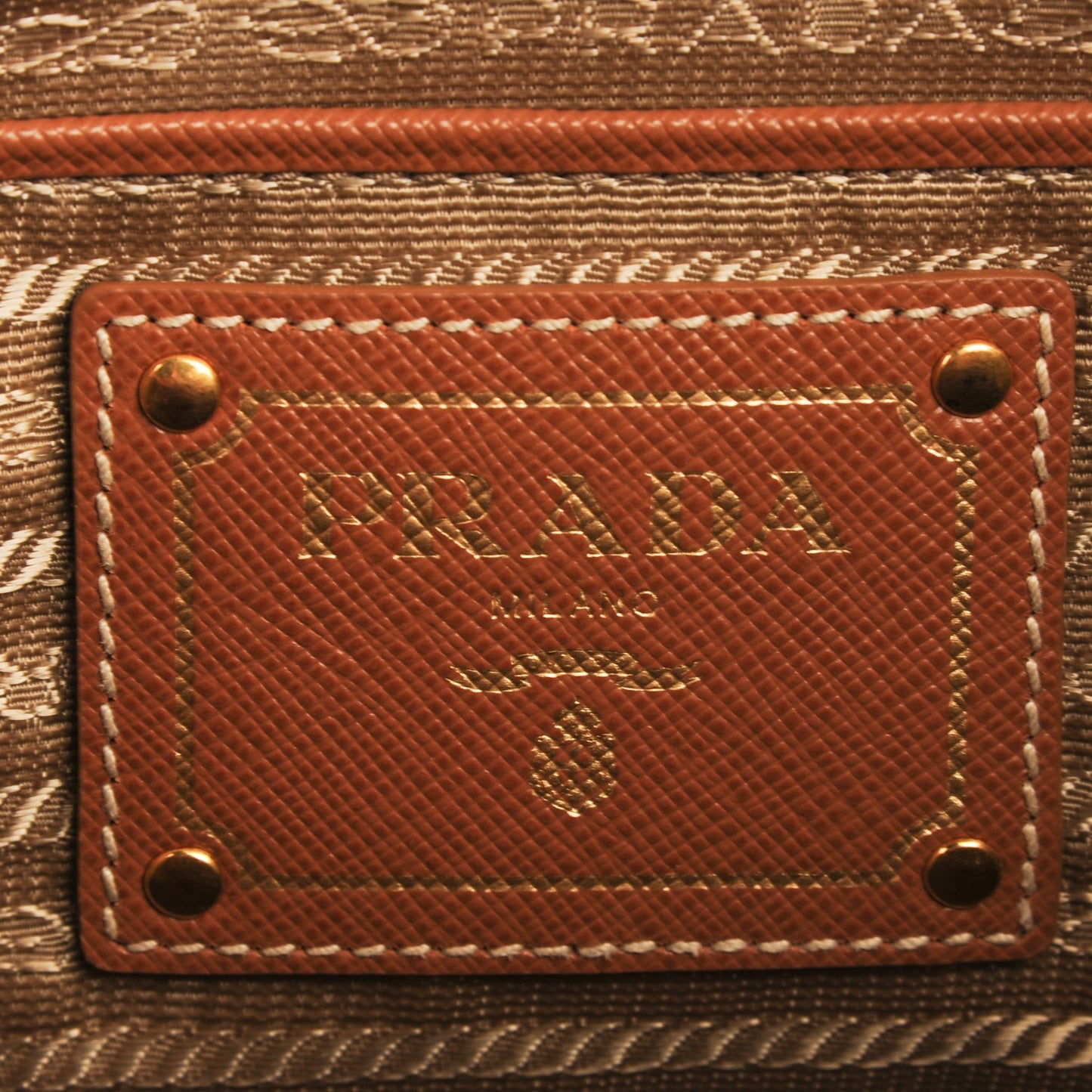 Saffiano Lux Shopping Tote Caramel