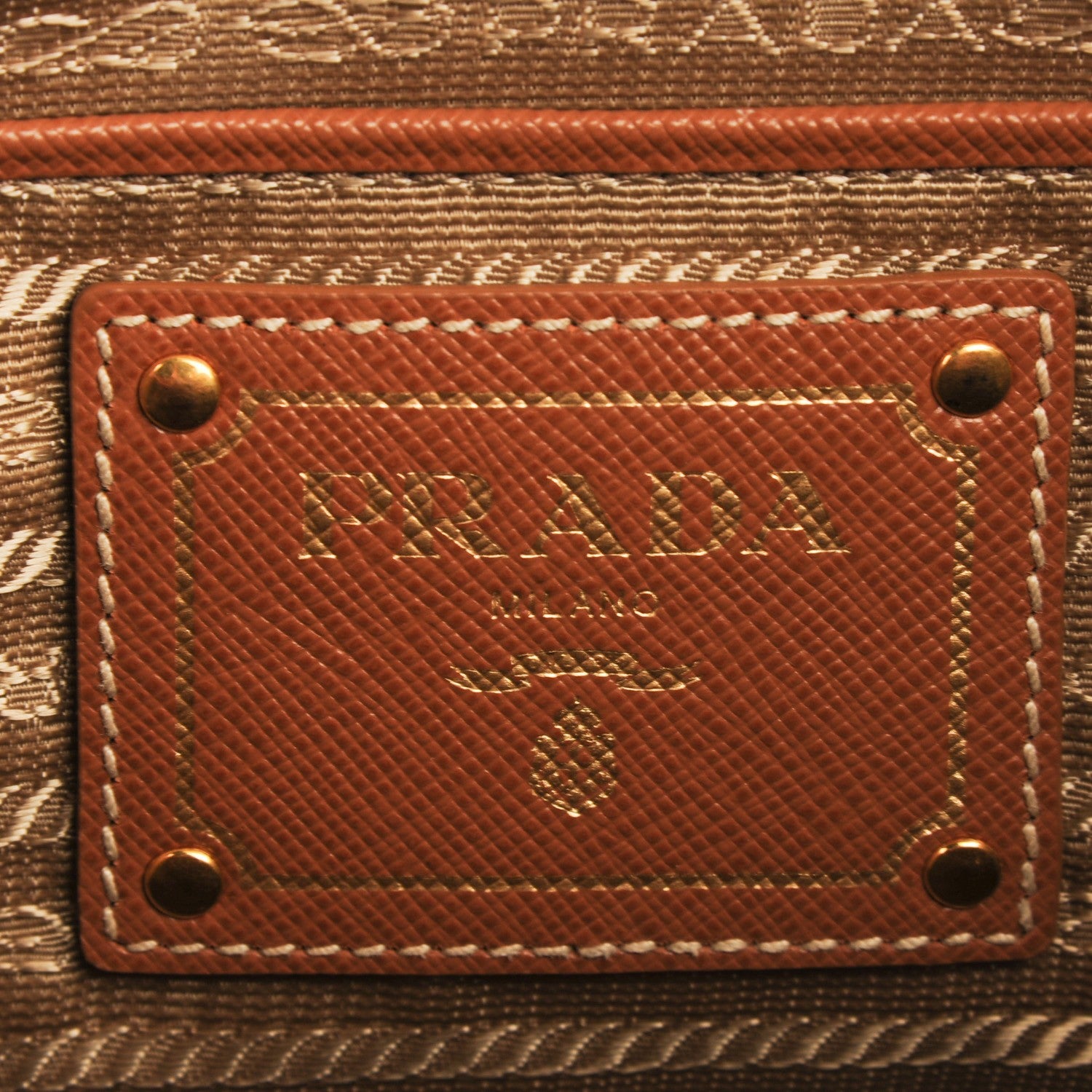 Prada Saffiano Lux Shopping Tote Caramel 9 of 9