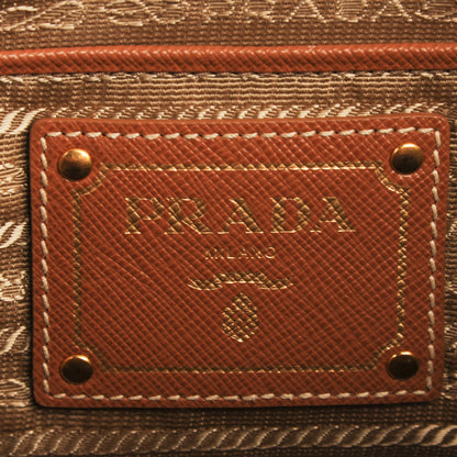 Prada Saffiano Lux Shopping Tote Caramel 9 of 9