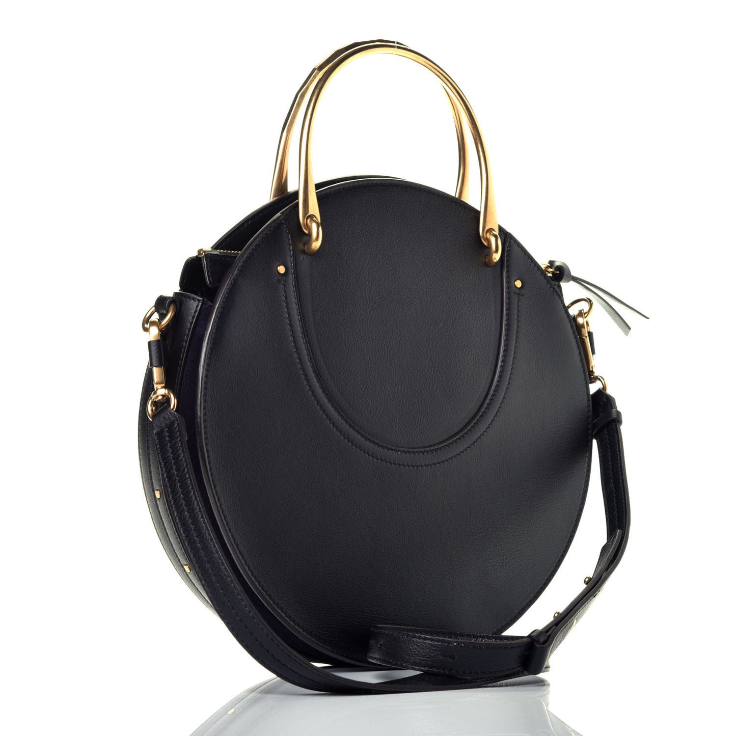 Calfskin Suede Medium Pixie Bag Full Blue