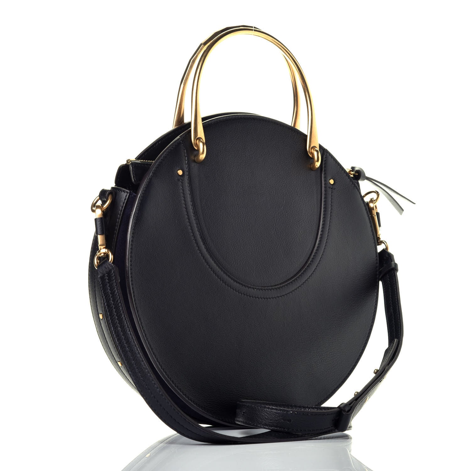Chloe Calfskin Suede Medium Pixie Bag Full Blue 3 of 8