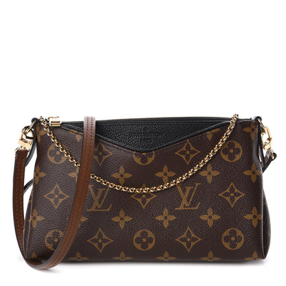 Louis Vuitton Monogram Pallas Clutch Black 1 of 9