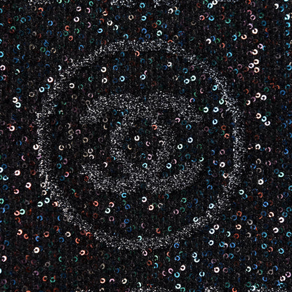 Chanel Calfskin Sequin Medium Deauville Tote Black 9 of 15