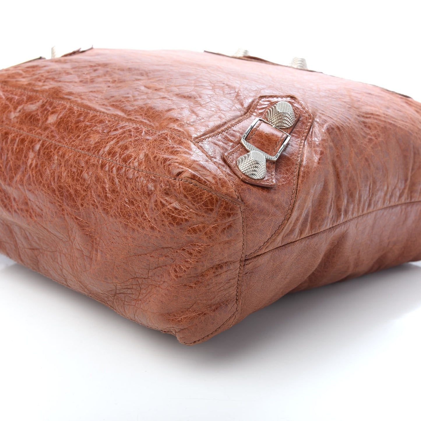 Agneau Giant 21 Silver Hardware Day Hobo Sienna