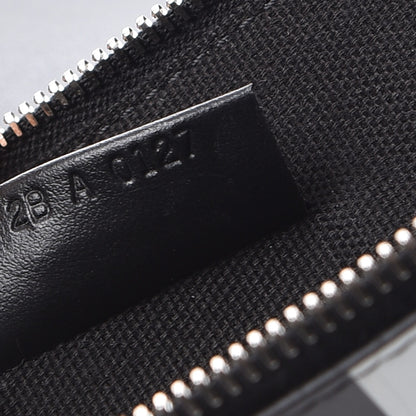 Givenchy Calfskin Striped Large Zip Pouch Black 7 of 8