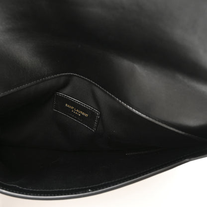 Saint Laurent Canvas Uptown Pouch Black White 5 of 8