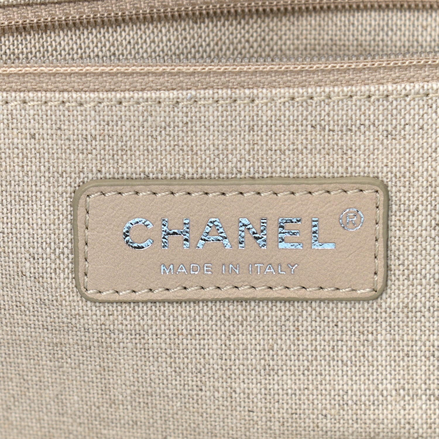 Chanel Mixed Fibers Small Deauville Tote Light Blue 7 of 13