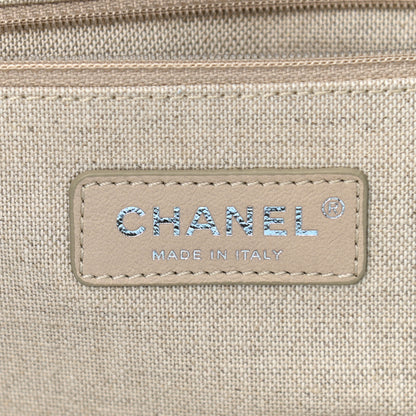 Chanel Mixed Fibers Small Deauville Tote Light Blue 7 of 13