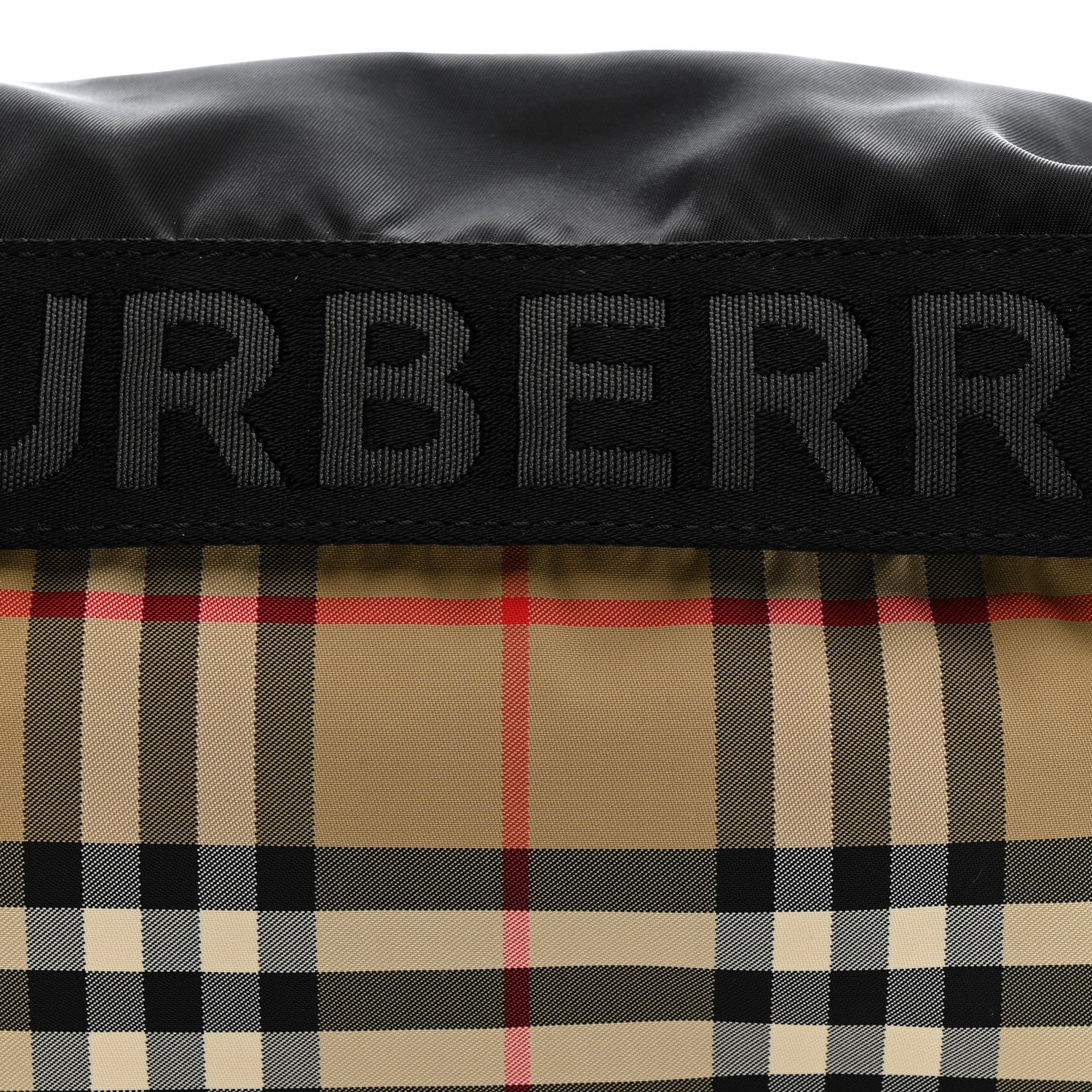 Burberry Nylon Vintage Check Sonny Bum Bag Archive Beige Black 8 of 10
