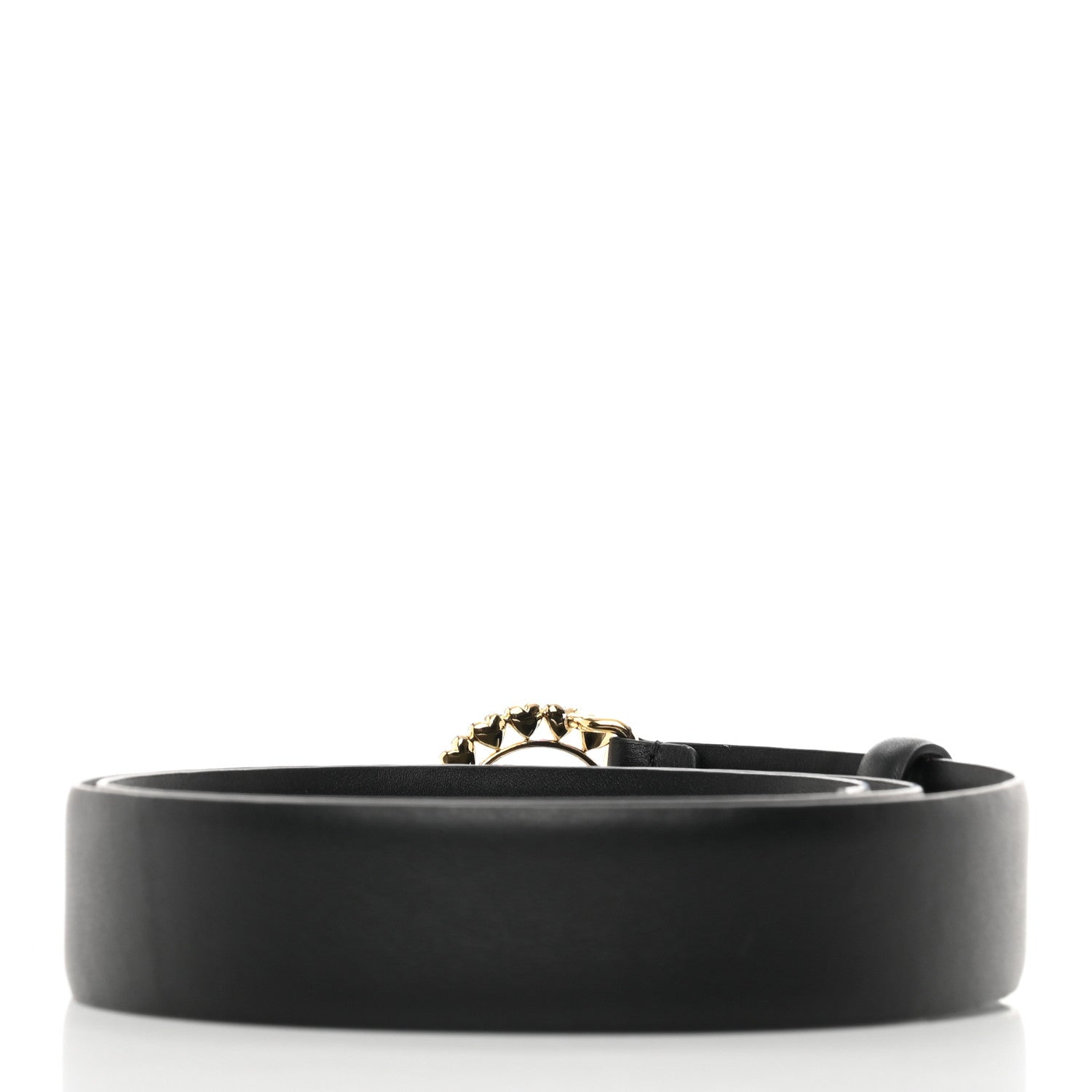 Chanel Calfskin CC Hearts Belt 85 34 Black 2 of 11