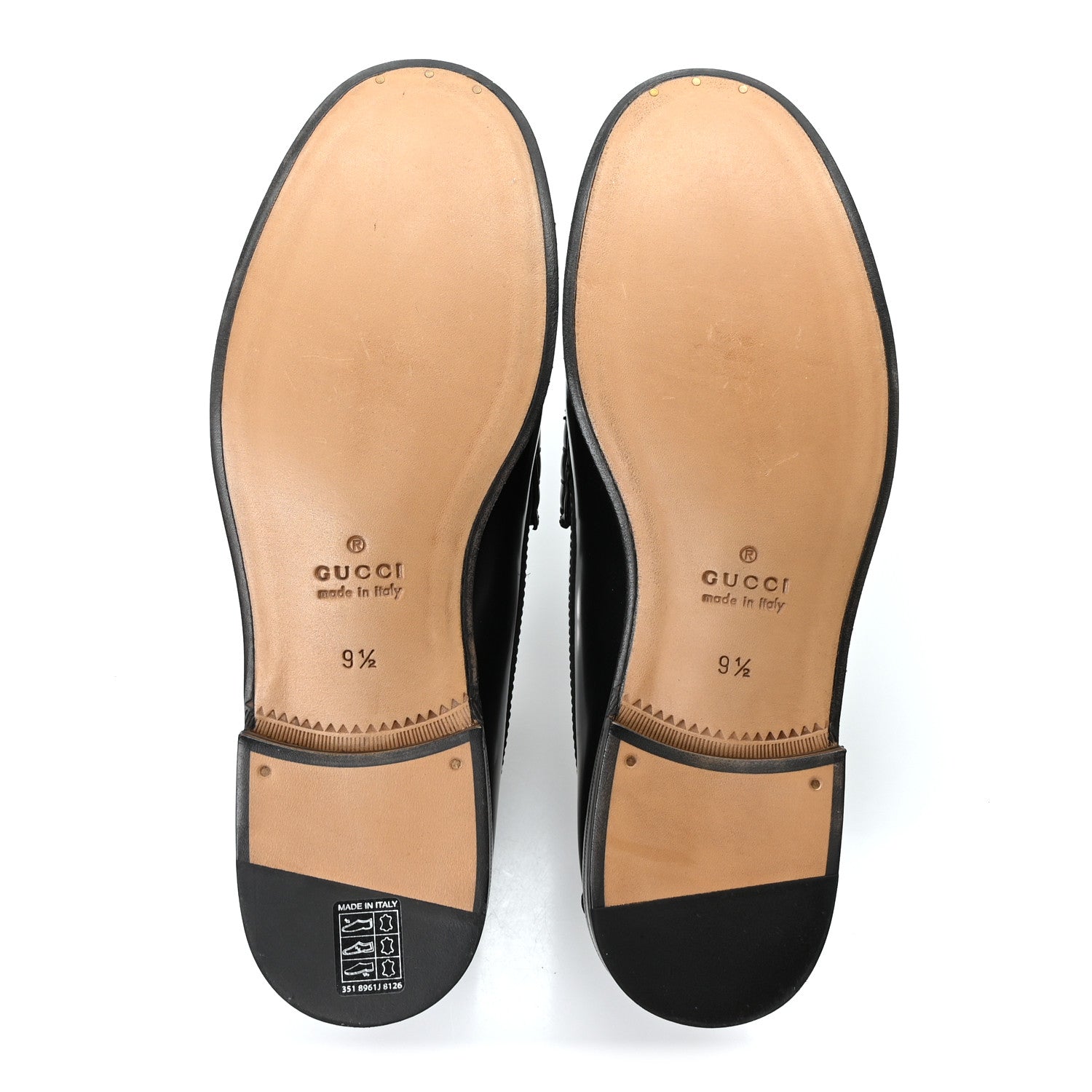 Gucci Millennial Ribot Mens Horsebit Loafers 9.5 Black 6 of 10